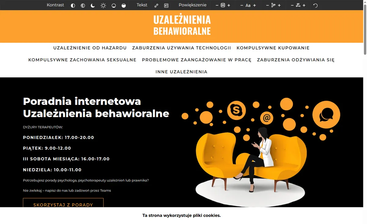 Serwis Krajowego Centrum Przeciwdziałania Uzależnieniom o uzależnieniach behawioralnych